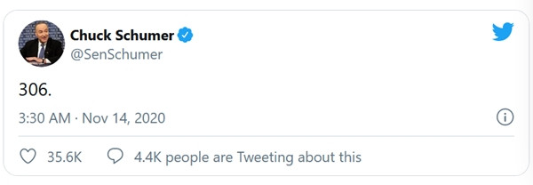 Sự trùng hợp kỳ lạ và khó tin về con số 306 trong kỳ bầu cử Tổng thống Mỹ năm 2016 và 2020 ảnh 3