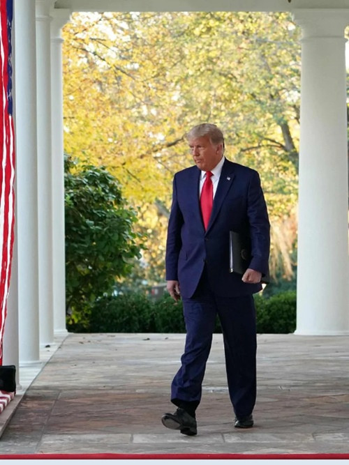 Tổng thống Donald Trump vừa phát biểu, nhiều người lại chỉ chú ý đến màu tóc của ông ảnh 3