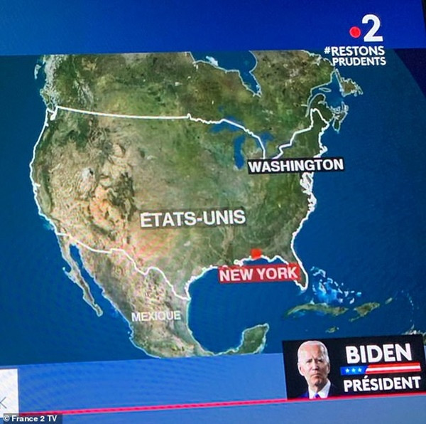 Nói về ông Trump và ông Biden, đội ngũ truyền hình căng thẳng đến mức nhầm vị trí New York ảnh 3