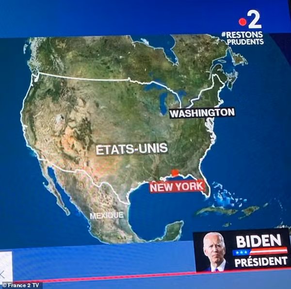 Nói về ông Trump và ông Biden, đội ngũ truyền hình căng thẳng đến mức nhầm vị trí New York ảnh 3