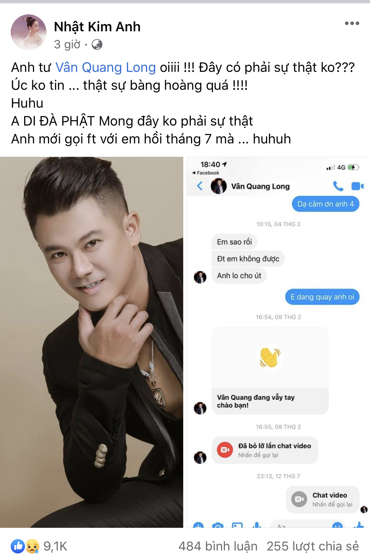 Ưng Hoàng Phúc đau xót khi đọc bình luận vô cảm về Vân Quang Long vừa qua đời ảnh 4