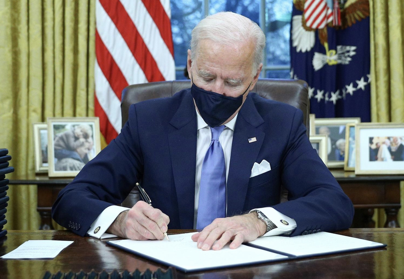 Những hình ảnh ấn tượng tại lễ nhậm chức ‘vô tiền khoáng hậu’ của ông Joe Biden ảnh 28