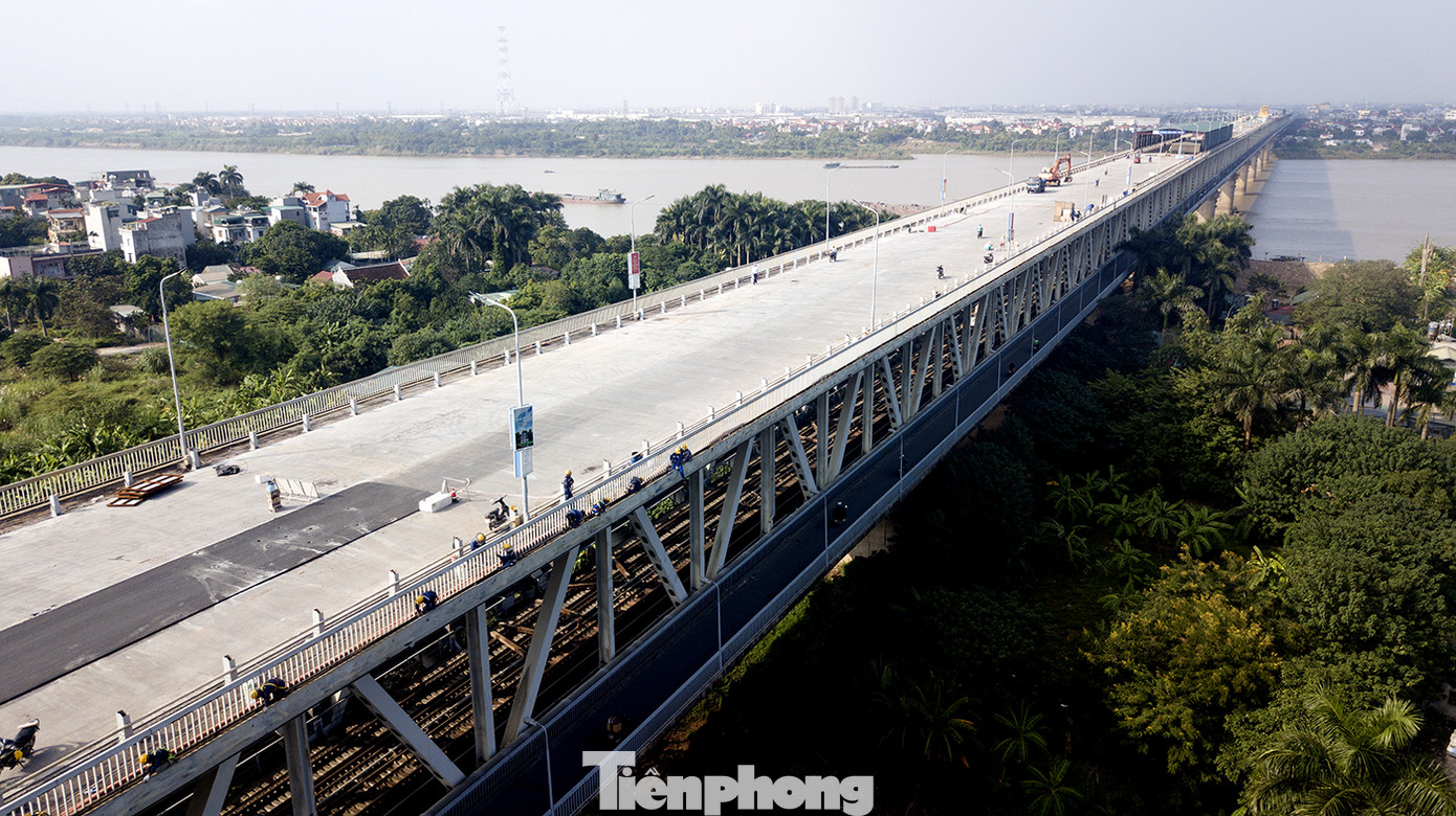 Mặt cầu Thăng Long đang được sửa ra sao? ảnh 2
