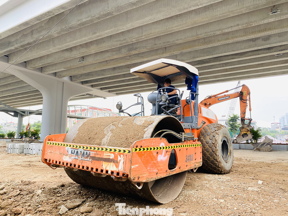 Cận cảnh đường vành đai 3 trên cao nối cầu Thăng Long - Mai Dịch sắp thông xe ảnh 7