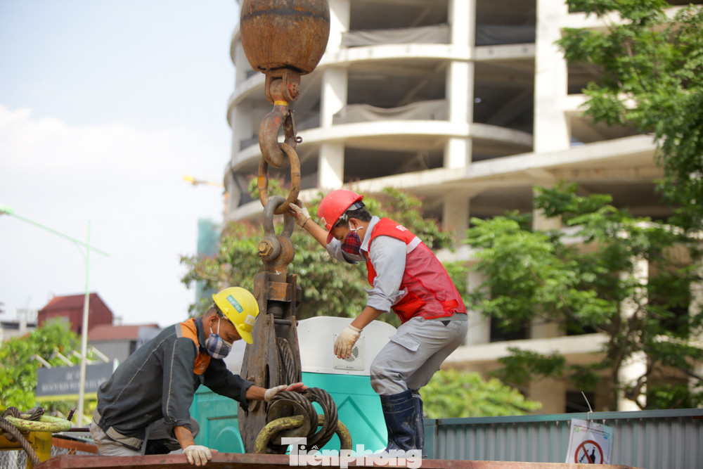 Thi công giếng thoát hiểm, thông gió đường sắt Nhổn - Ga Hà Nội ảnh 9