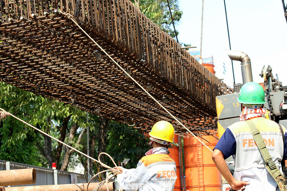 Thi công giếng thoát hiểm, thông gió đường sắt Nhổn - Ga Hà Nội ảnh 12