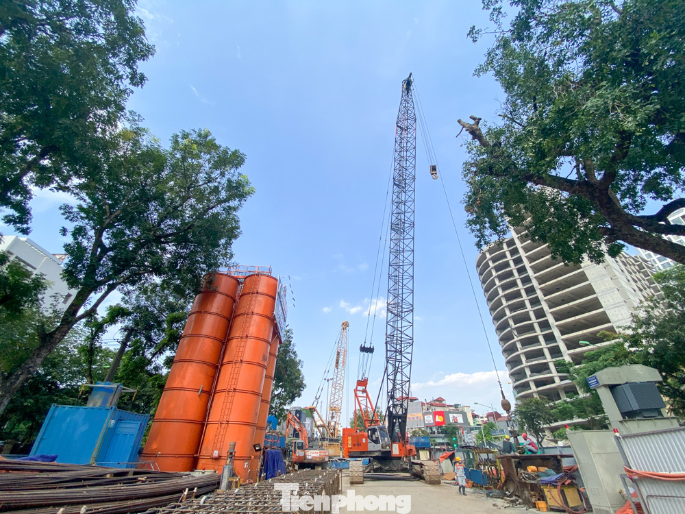 Thi công giếng thoát hiểm, thông gió đường sắt Nhổn - Ga Hà Nội ảnh 14