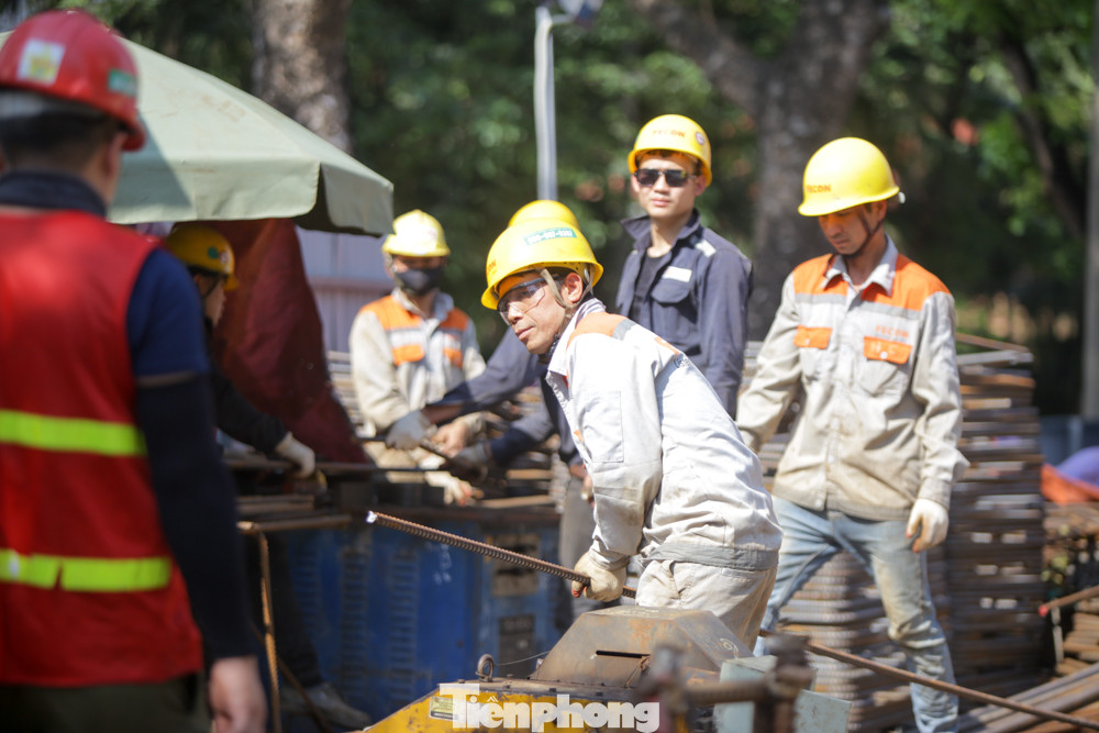 Thi công giếng thoát hiểm, thông gió đường sắt Nhổn - Ga Hà Nội ảnh 6