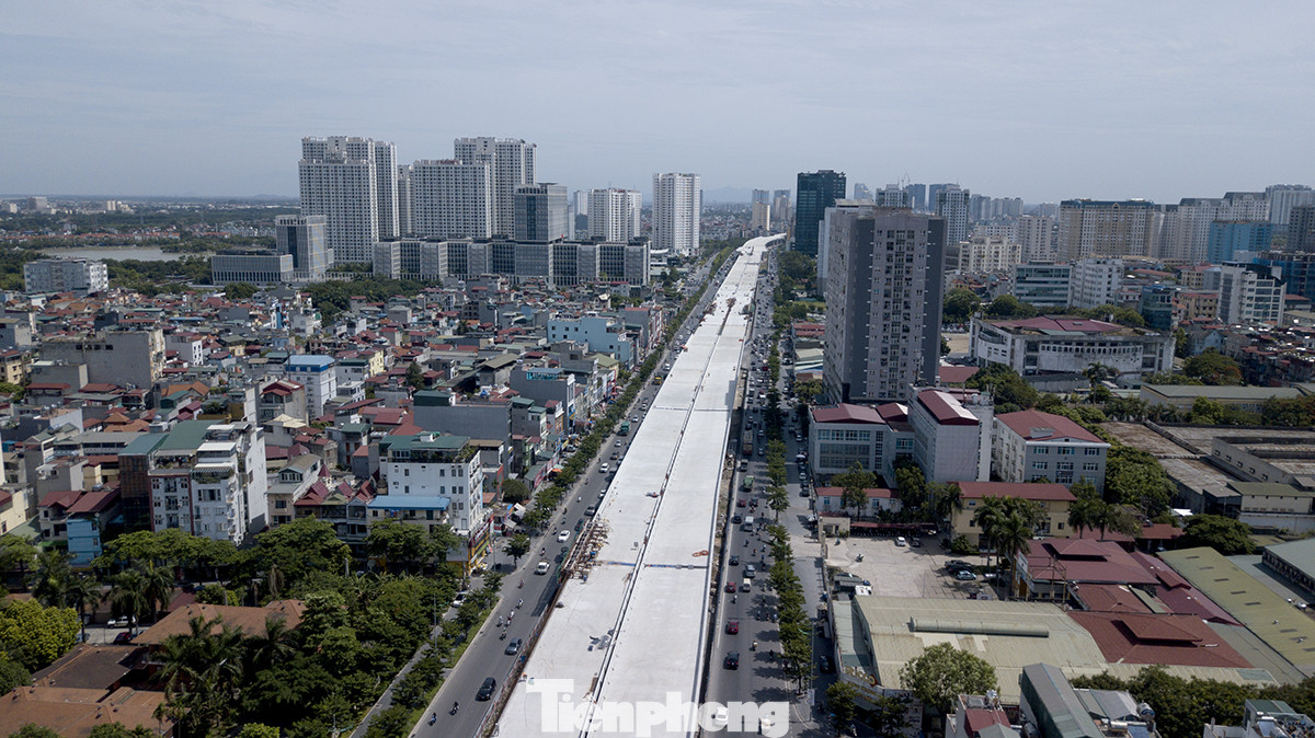 Gấp rút thi công cầu cạn nối vành đai 3 Hà Nội ảnh 4