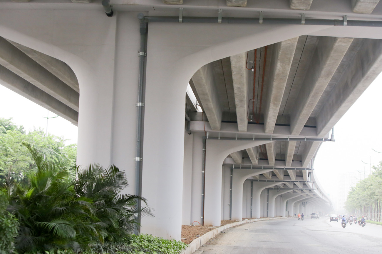 Cận cảnh đường vành đai 3 trên cao nối cầu Thăng Long - Mai Dịch sắp thông xe ảnh 9