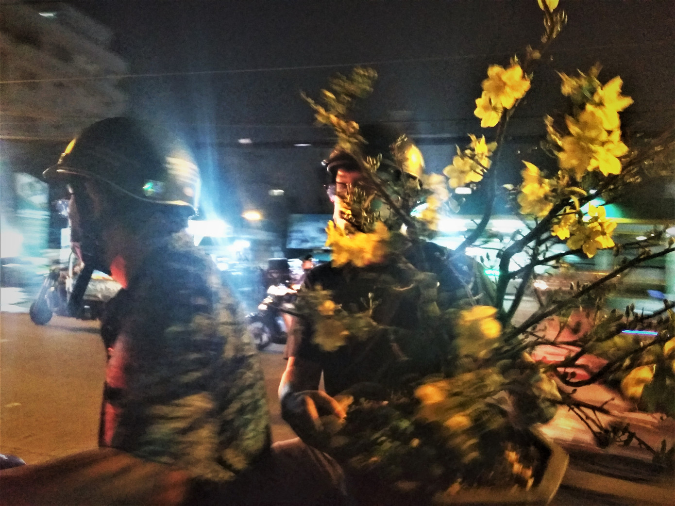 Đêm giao thừa người TPHCM soi đèn mua hoa Tết giải cứu nông dân ảnh 3