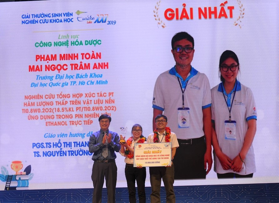 Trao 10 giải nhất chung cuộc Giải thưởng Sinh viên NCKH Euréka 2019 ảnh 2
