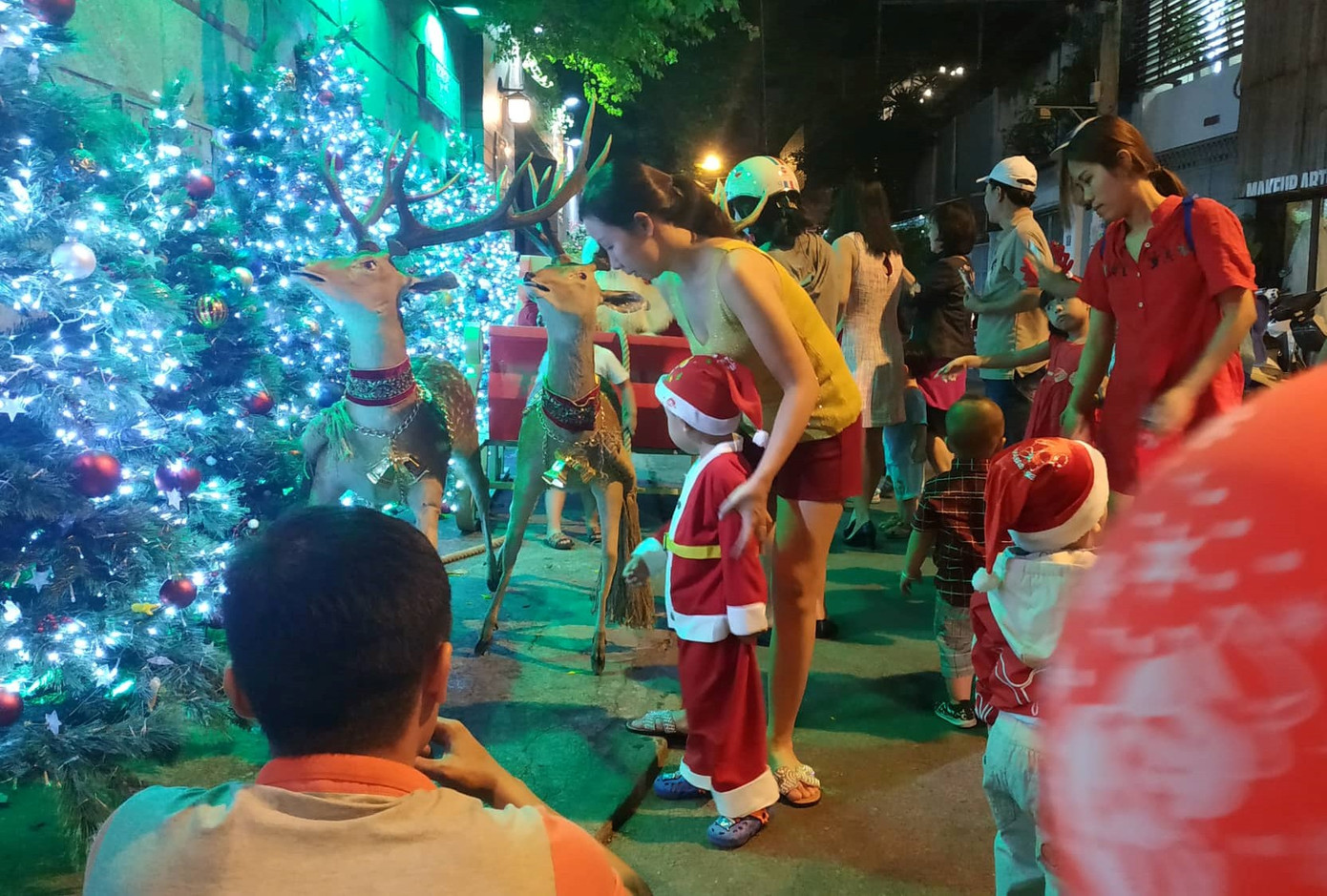 Bố mẹ đưa con đến check-in ở biệt thự lộng lẫy của Đàm Vĩnh Hưng đêm Noel ảnh 4