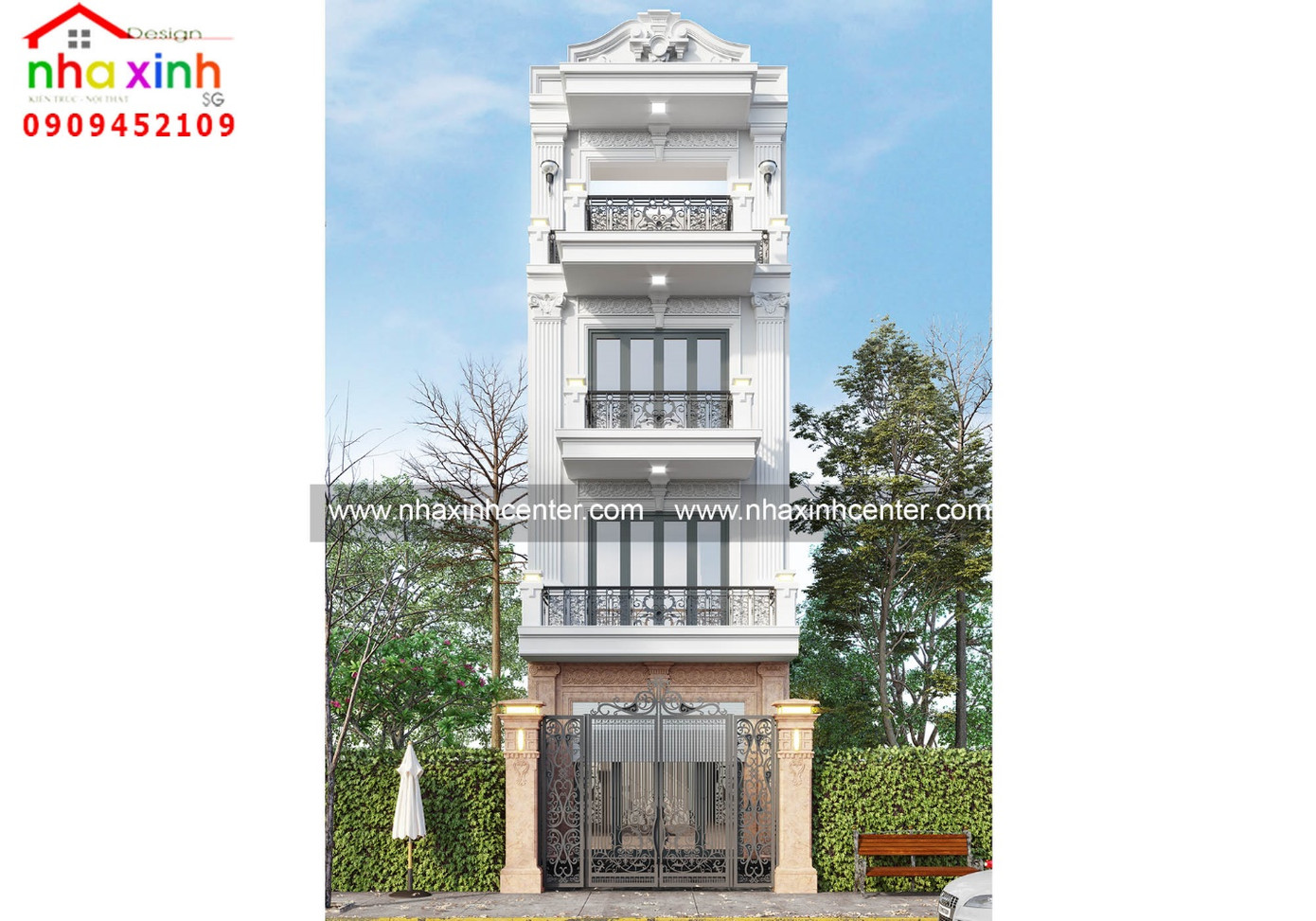 Top những mẫu thiết kế nhà phố cổ điển đẹp ảnh 4