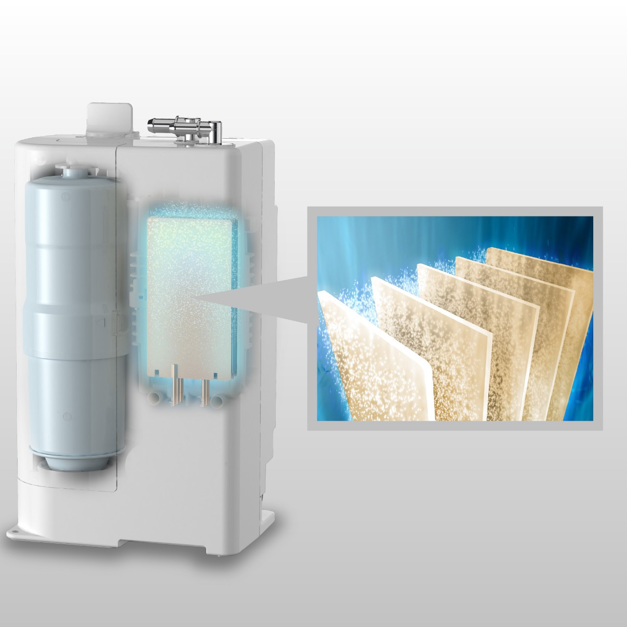 Máy lọc nước ion kiềm Panasonic TK-AB50 đột phá công nghệ tinh giản thiết kế ảnh 3