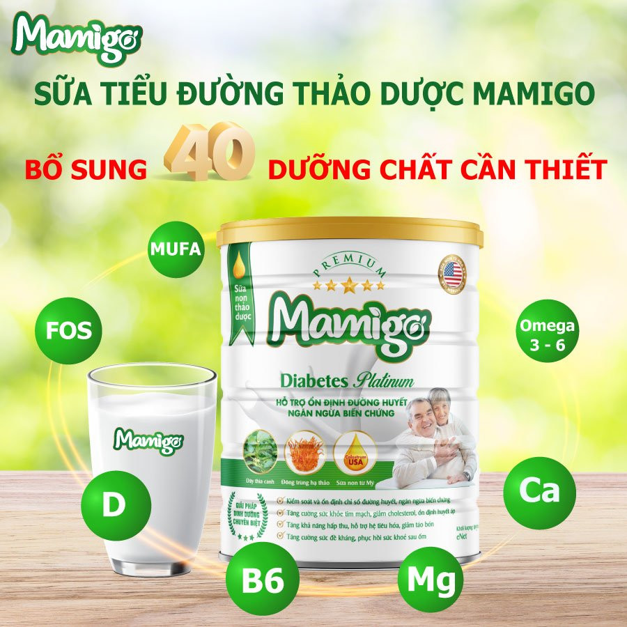 Đột phá sữa tiểu đường thảo dược Mamigo ổn định đường huyết ngừa biến chứng ảnh 1