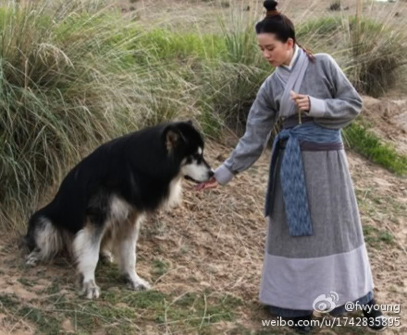 Chị Thi Thi ơi, cho em ăn tí gì đi em mới có sức đóng phim tiếp. (Ảnh: Weibo) Khi các “hoàng thượng” đi đóng phim”: Lang Điện Hạ phải đặc biệt tìm “diễn viên nhí“! ảnh 7