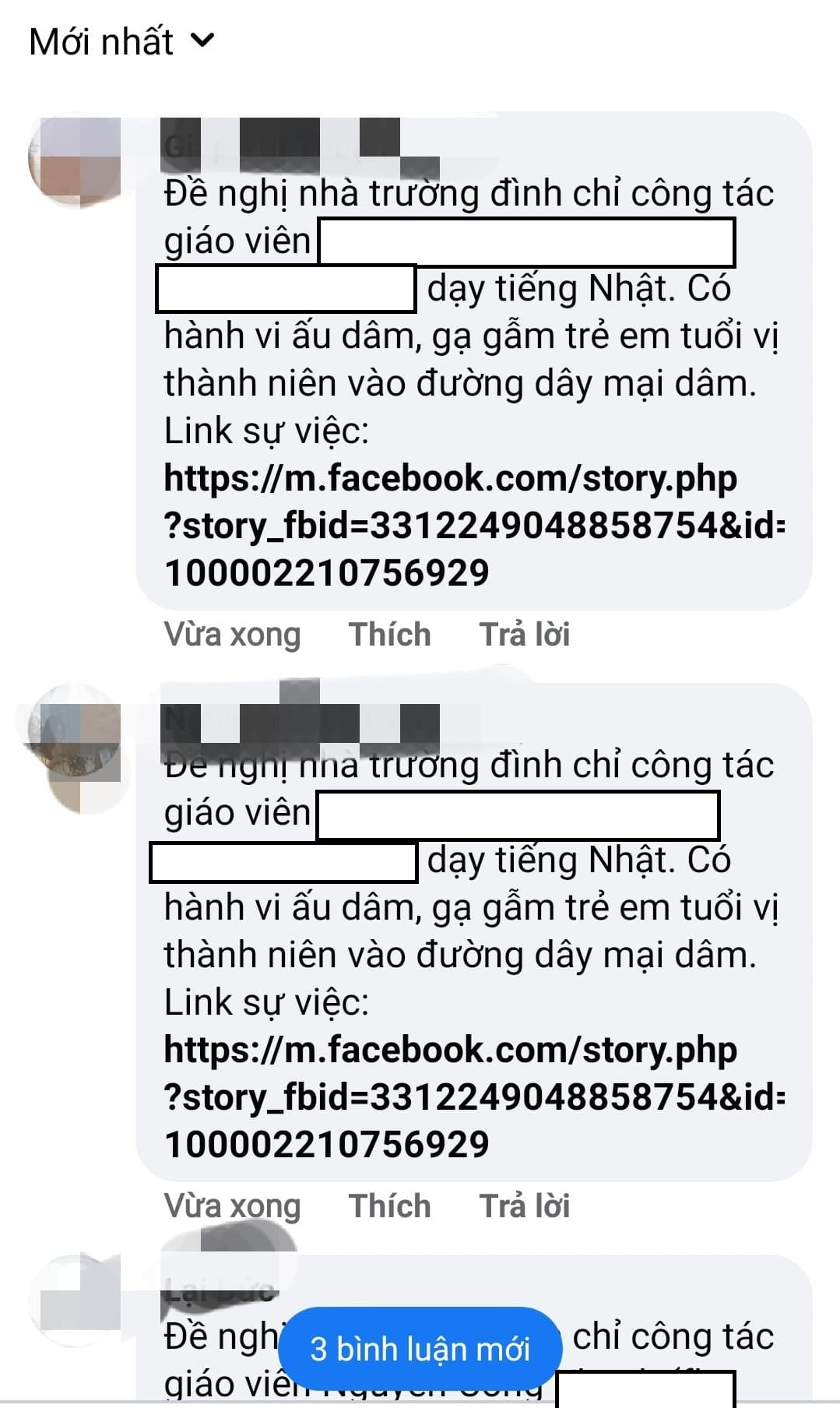 Nhiều người để lại bình luận yêu cầu một trường đại học nơi ông C.K từng làm việc làm rõ sự việc và xử lý kỷ luật - (Ảnh chụp màn hình) Chia sẻ mới nhất của người anh tố bạn trai của mẹ gạ gẫm em gái chưa đủ 16 tuổi ảnh 6