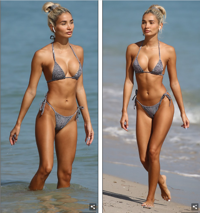 Pia Mia phô diễn đường cong thể hình gợi cảm, body nuôt nà với áo tắm bé xíu ảnh 2