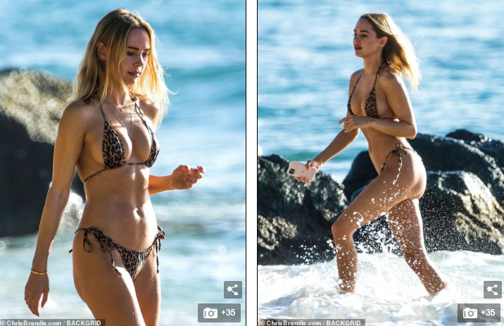 Mẫu 9x Anh quốc mặc bikini bé xíu, tôn đường cong tuyệt mỹ ở biển ảnh 4