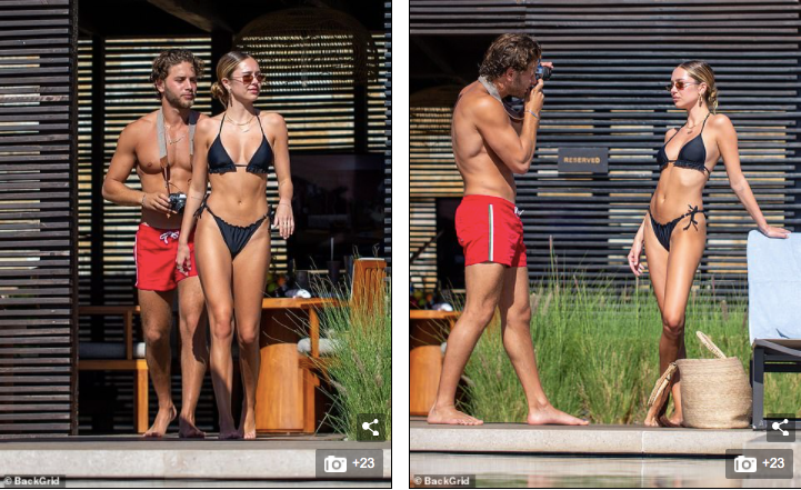 Delilah Belle Hamlin mặc bikini ngọt ngào quyến rũ, liên tục tình tứ bạn trai ảnh 4