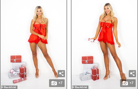 Hoa hậu Liverpool tung ảnh nội y đỏ rực trước thềm Giáng sinh ảnh 1