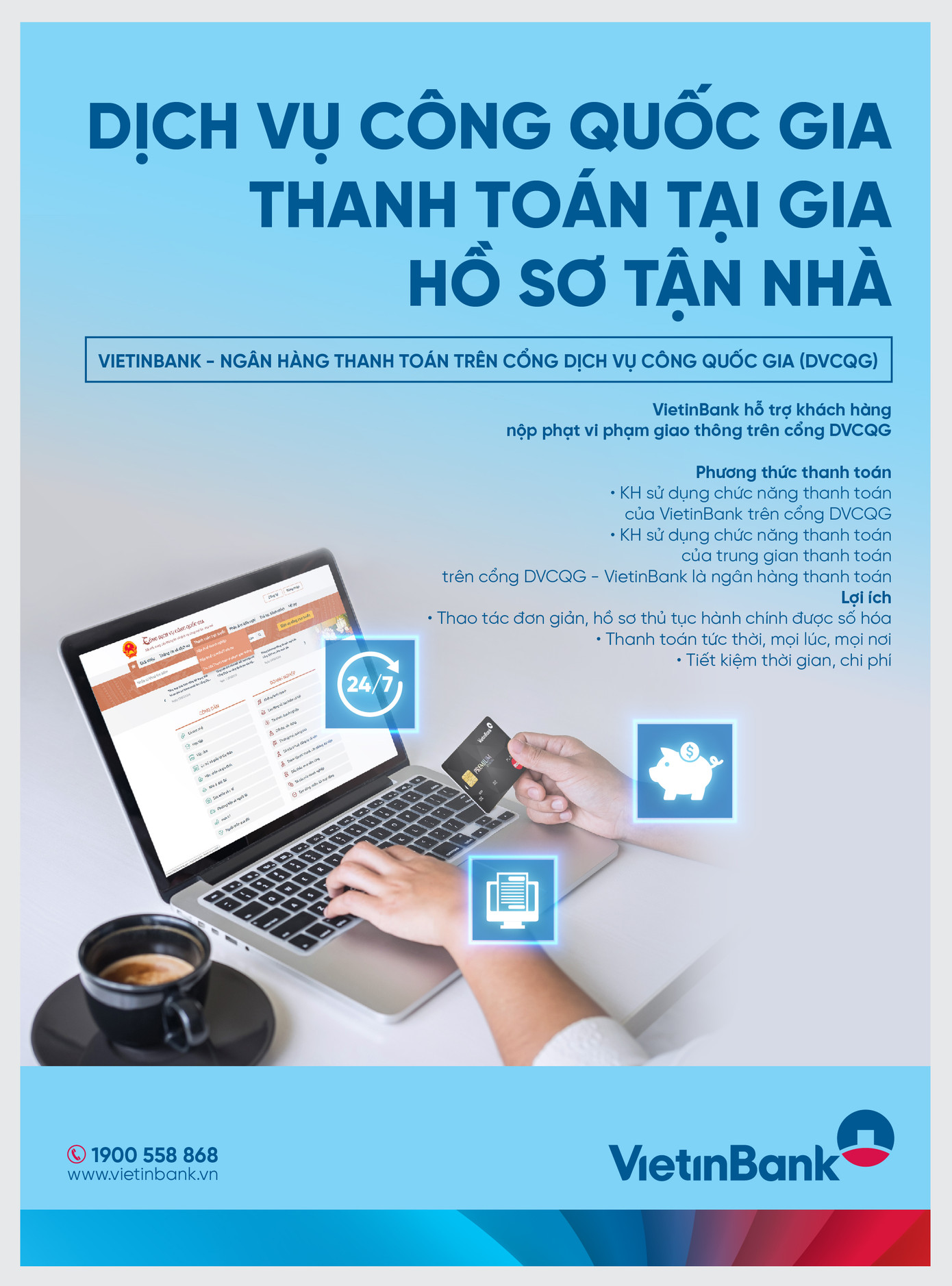 VietinBank cung cấp Giải pháp Thanh toán trên Cổng Dịch vụ công Quốc gia ảnh 1