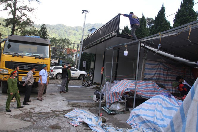 Tiếp tục tháo dỡ loạt công trình xây dưng trái phép tại Tam Đảo ảnh 2