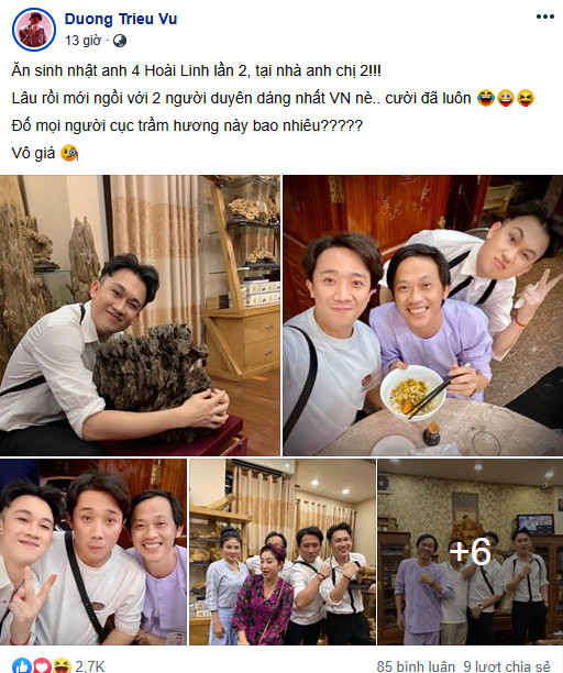 Đăng ảnh sinh nhật Hoài Linh 50 tuổi, Trấn Thành, Dương Triệu Vũ gây 'bão' mạng ảnh 8