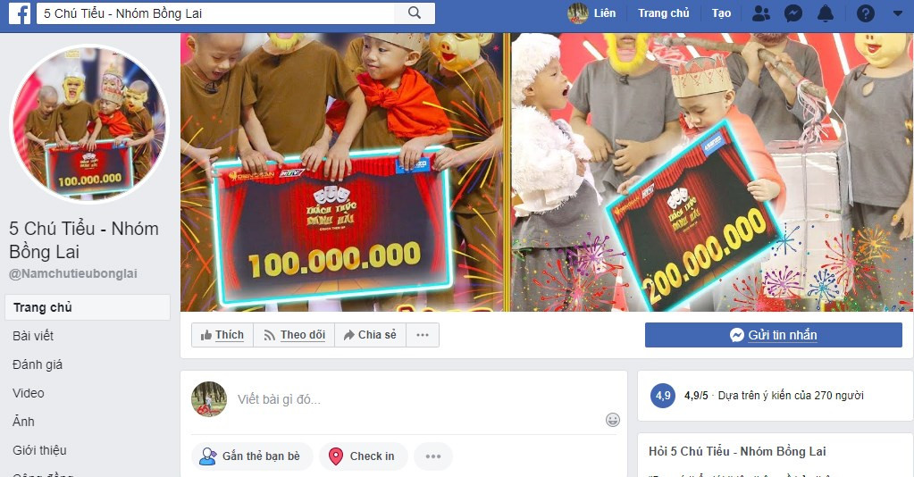 Cảnh báo trang Facebook giả mạo 5 chú tiểu nhóm Bồng Lai để lừa tiền ảnh 2