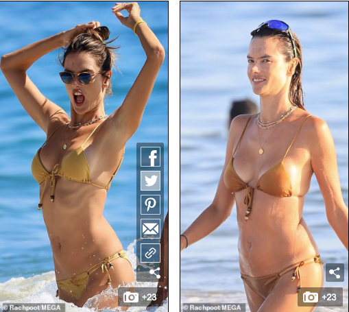 Alessandra Ambrosio nóng bỏng 'gây mê' với bikini màu nude ảnh 6