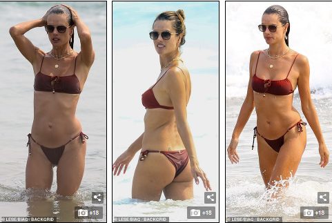 Mỹ nhân Alessandra Ambrosio gây 'sốt' trên bãi biển với bikini nhỏ xíu ảnh 3