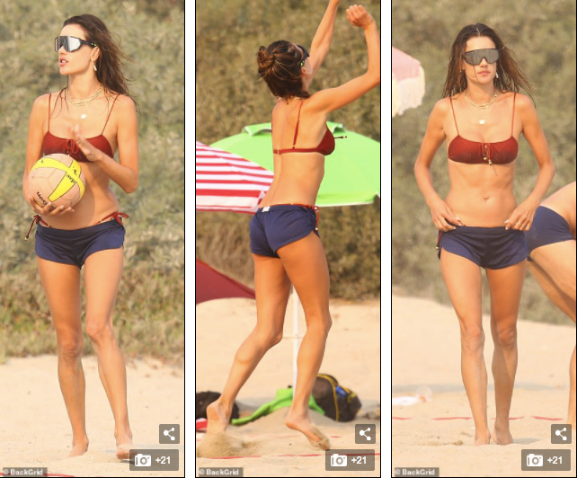 Alessandra Ambrosio siêu quyến rũ ở biển ảnh 5