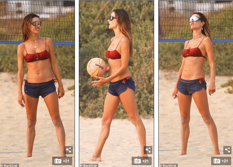 Alessandra Ambrosio siêu quyến rũ ở biển ảnh 1