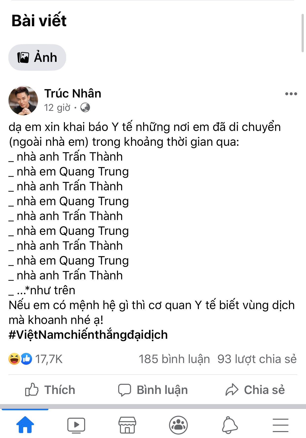 Trúc Nhân khai báo lịch trình di chuyển giữa mùa dịch, đi đâu mà đi lắm thế? ảnh 1