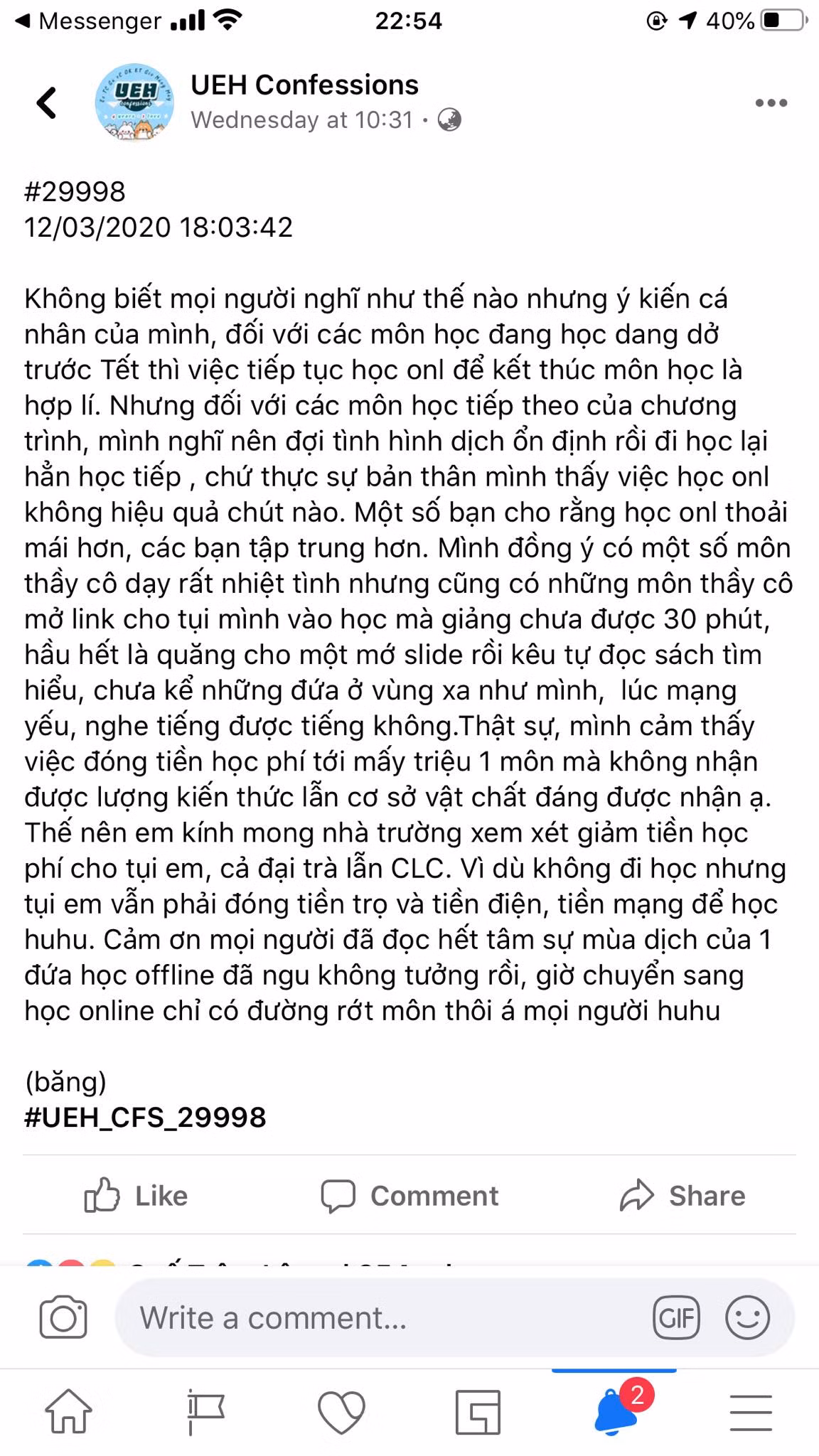 Ở nhà tránh dịch phải học online nhưng trường lại không giảm học phí, lý do là gì? ảnh 1