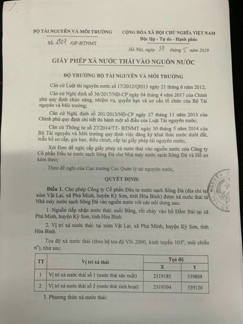 Sững sờ với nước thải nhà máy nước sông Đà quay lại hồ Đầm Bài ảnh 1
