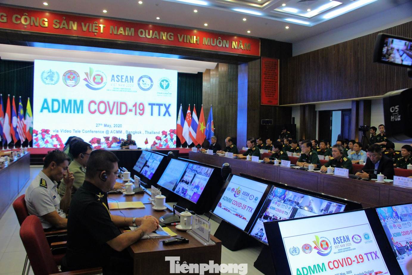 Quân y ASEAN diễn tập 3 kịch bản ứng phó COVID-19 ảnh 1