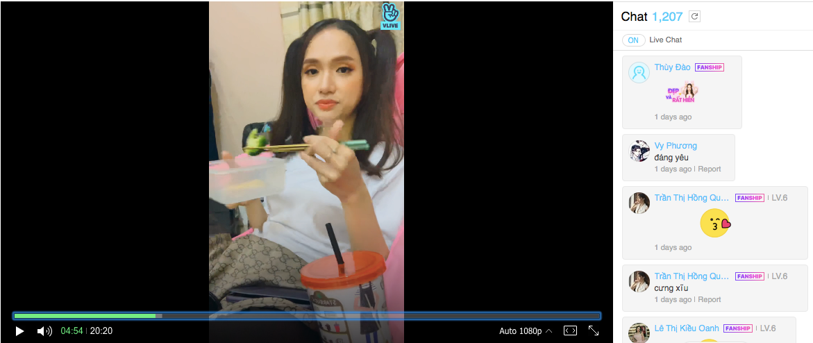 Hương Giang livestream để “mukbang”, fan “lầy lội” chỉ hỏi về 7 hằng đẳng thức đáng nhớ ảnh 1