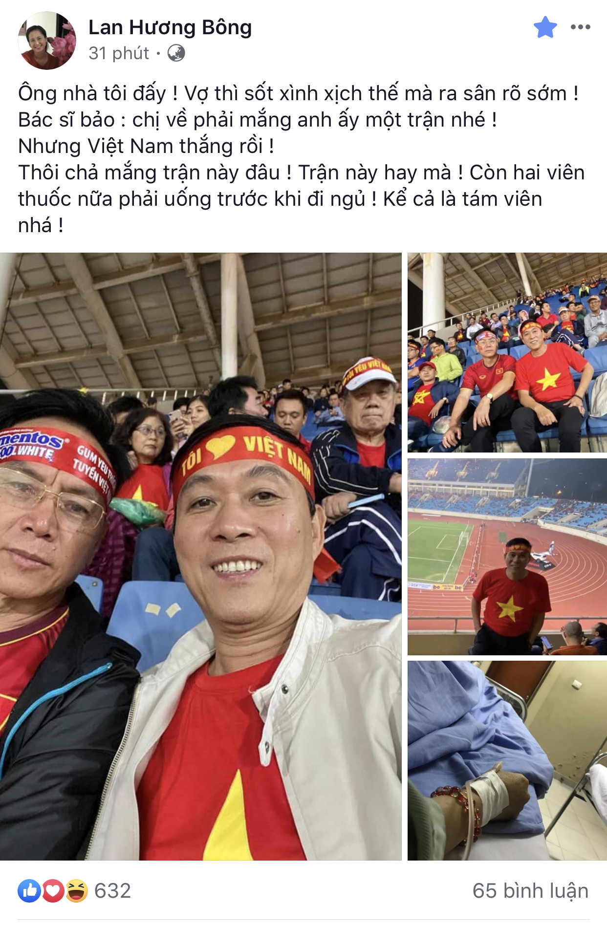 NSND Lan Hương nhập viện ảnh 1