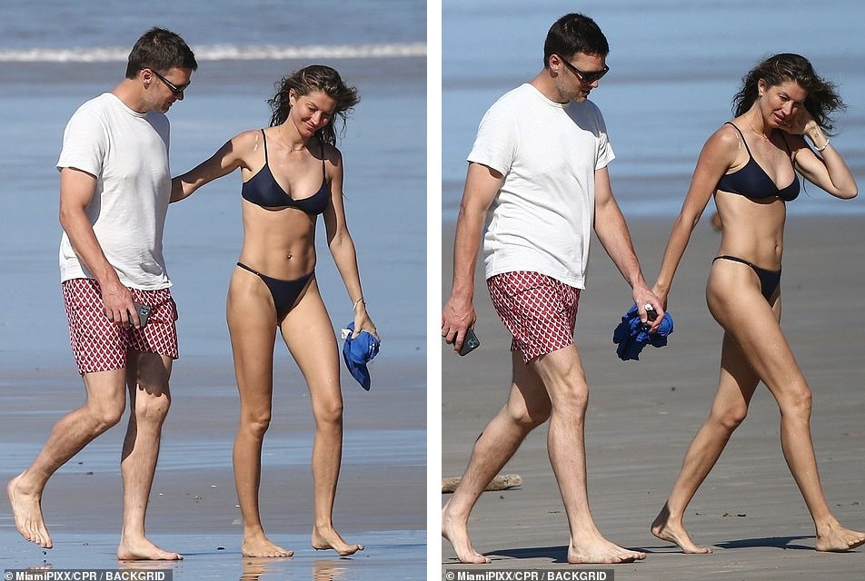 Gisele Bundchen khoe body ‘cực phẩm’, hôn đắm đuối ông xã trên bãi biển ảnh 2