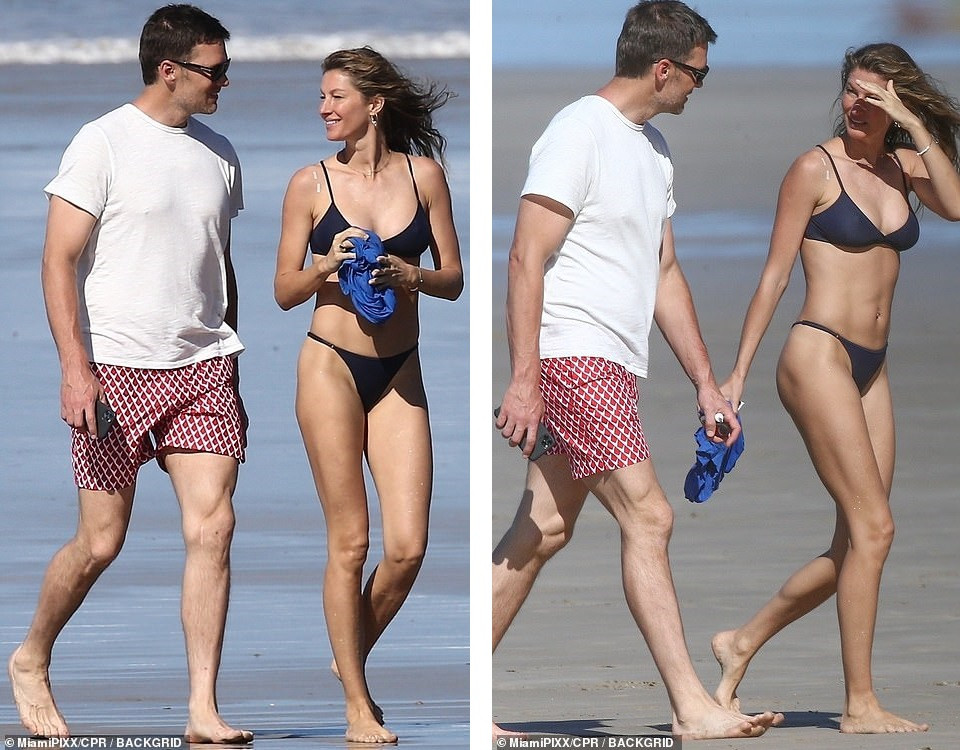 Gisele Bundchen khoe body ‘cực phẩm’, hôn đắm đuối ông xã trên bãi biển ảnh 5