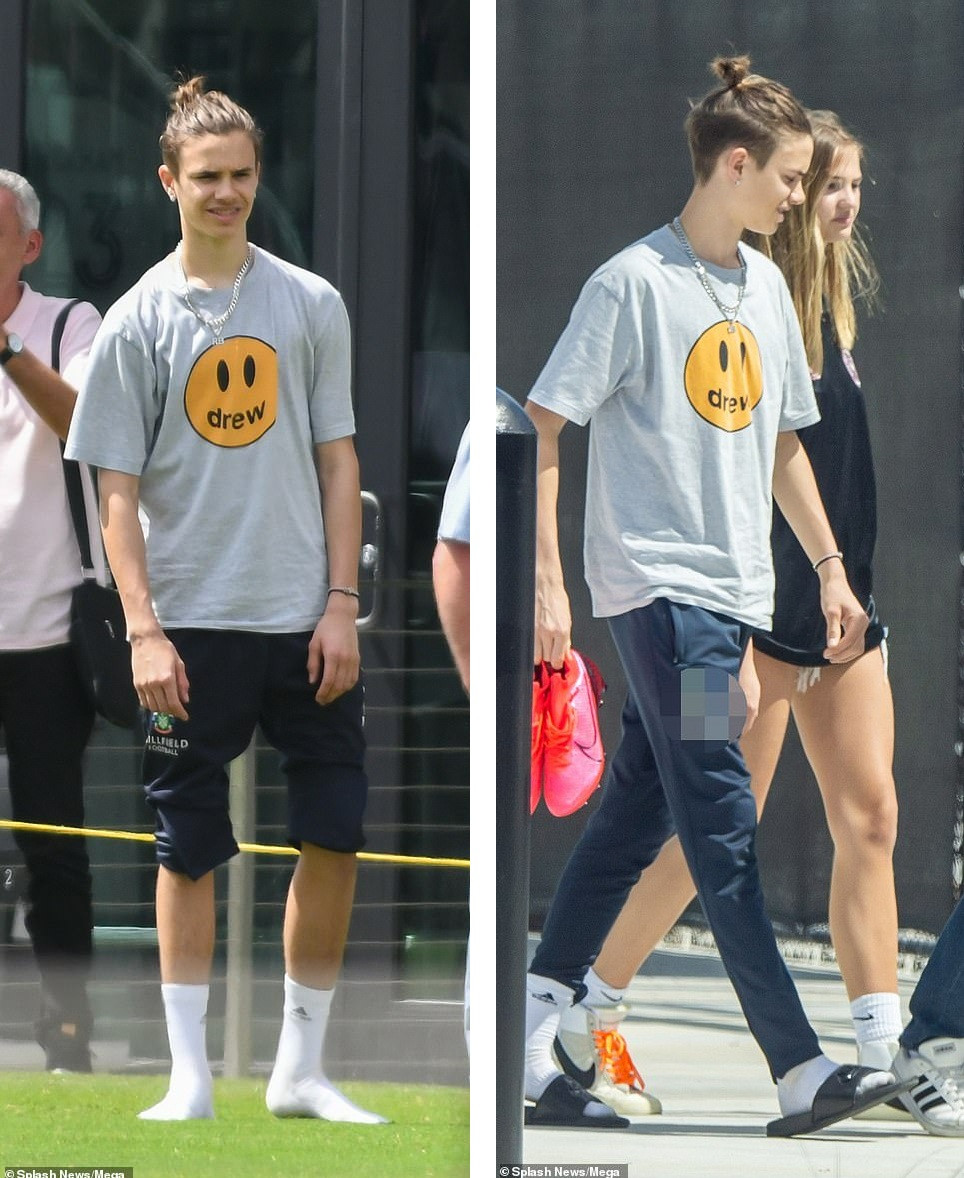 Vợ chồng Beckham dẫn con đi đá bóng giữa mùa dịch, ôm hôn đắm đuối ảnh 12