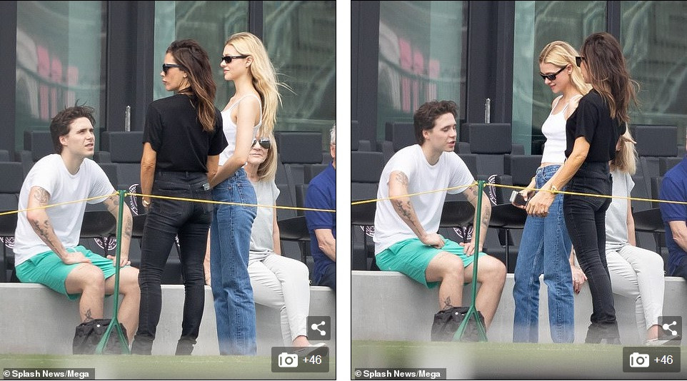 Vợ chồng Beckham dẫn con đi đá bóng giữa mùa dịch, ôm hôn đắm đuối ảnh 10