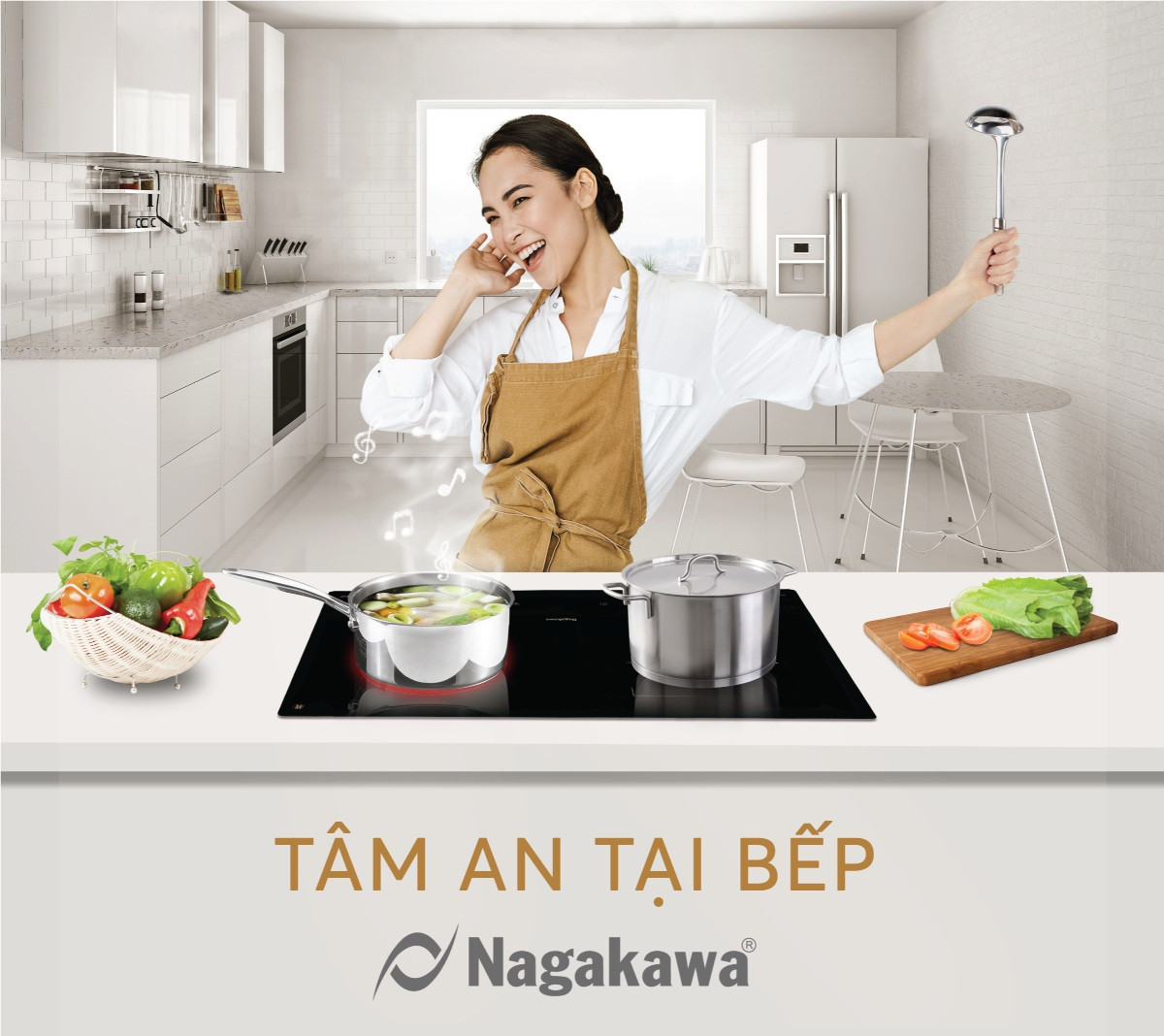 Có bộ thiết bị nhà bếp cao cấp Nagakawa trong nhà, ai cũng muốn trở thành đầu bếp xịn xò ảnh 2
