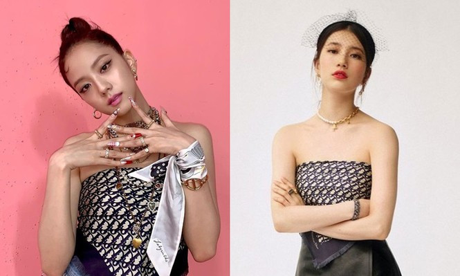 “Hoa hậu Hàn Quốc” Jisoo BLACKPINK và “mỹ nhân mặt mộc” Suzy lại đụng độ váy áo “nảy lửa” ảnh 6