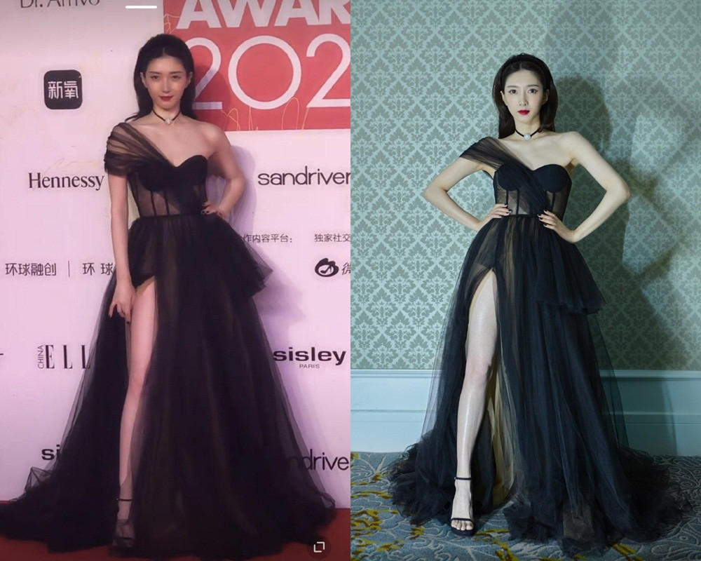 Soi nhan sắc thật mỹ nhân C-Biz trong đêm hội Elle: Triệu Lộ Tư lép vế trước đàn chị ảnh 4