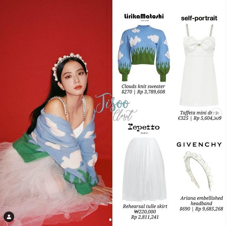 Bạn có thấy chiếc bờm ngọc trai của Jisoo (BLACKPINK) trong hình này nhìn rất quen? ảnh 4