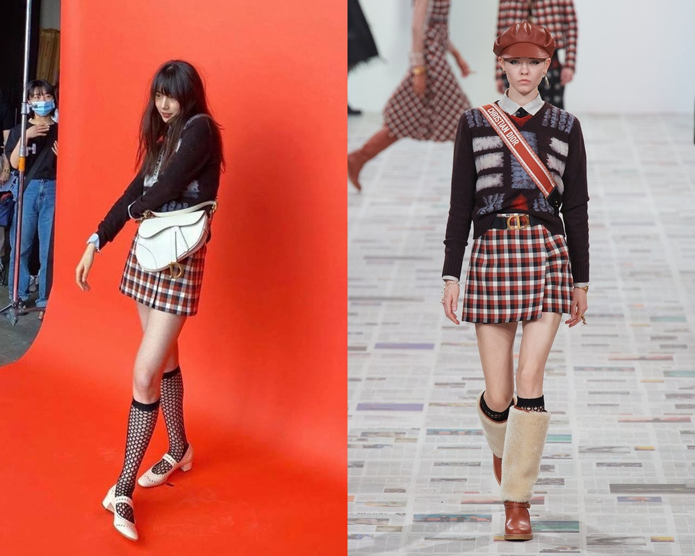 “Hoa hậu Hàn Quốc” Jisoo BLACKPINK và “mỹ nhân mặt mộc” Suzy lại đụng độ váy áo “nảy lửa” ảnh 3