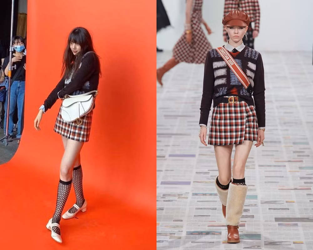 “Hoa hậu Hàn Quốc” Jisoo BLACKPINK và “mỹ nhân mặt mộc” Suzy lại đụng độ váy áo “nảy lửa” ảnh 3
